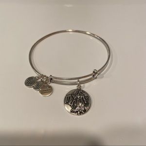 ALEX AND ANI Silver Virgo Bangle